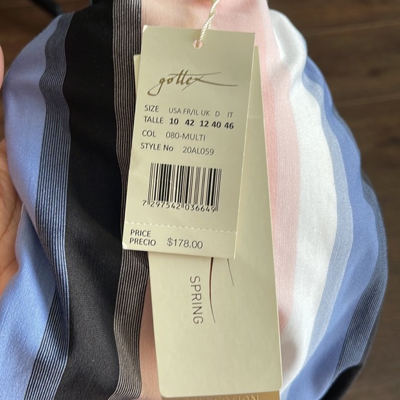 Gottex Collection Alba One Shoulder Cut Out Monokini One Piece Swimsuit - Picture 8 of 10